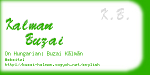kalman buzai business card