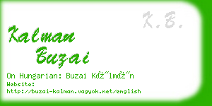 kalman buzai business card